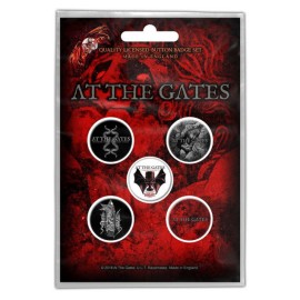 AT THE GATES  TO DRINK FROM THE NIGHT ITSELF BUTTON BADGE SET