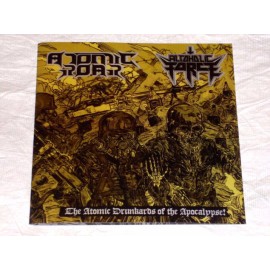 ATOMIC ROAR/ALCOHOLIC FORCE Atomic Drunkards of the Apocolypse 7" EP Split