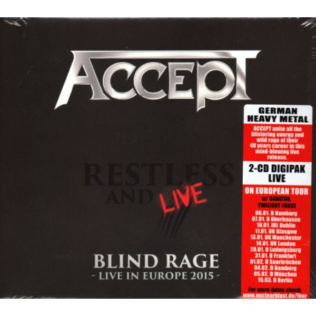 ACCEPT Restless and Live 2-CD Digipack