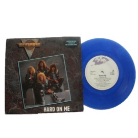 BONFIRE  HARD ON ME EP 7" UK BLUE VINYL