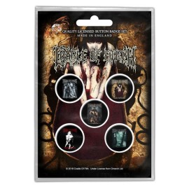 CRADLE OF FILTH  ALBUMS BUTTON BADGE SET