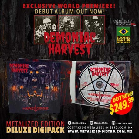 DEMONIAC HARVEST The Midnight Obsessor CD DIGIPACK