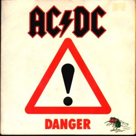 AC/DC DANGER Poster Sleeve Single 7" Vinyl - 1985