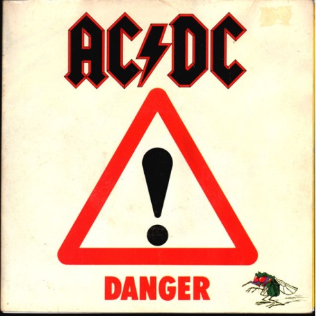 AC/DC DANGER Poster Sleeve Single 7" Vinyl - 1985