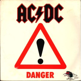 AC/DC Danger Single 7" Vinyl - 1985