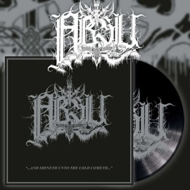 ABSU  AND SHINETH UNTO THE COLD COMETH LP VINYL SILKSCREEN B-SIDE